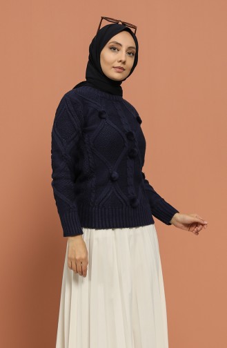 Navy Blue Sweater 1213-06