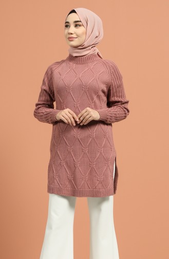 Triko Kazak 55292-03 Gül Kurusu