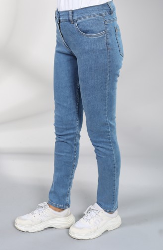 Jeans with Pockets 0659-01 Denim Blue 0659-01