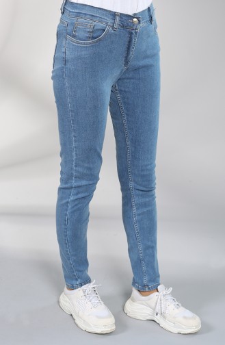 Jeans with Pockets 0659-01 Denim Blue 0659-01