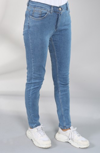 Pantalon Jean avec Poches 0659-01 Bleu Jean 0659-01