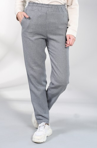 Houndstooth Pants 3214-01 Gray 3214-01