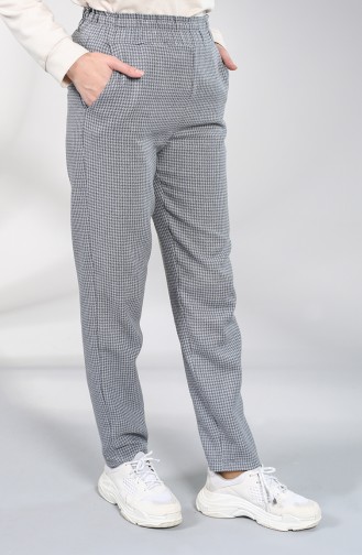 Houndstooth Pants 3214-01 Gray 3214-01
