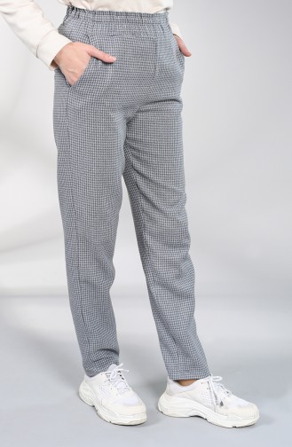 Houndstooth Pants 3214-01 Gray 3214-01