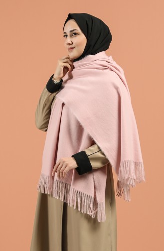 Sky Cashmere Omuz ve Boyun Şalı 43700-02 Pembe