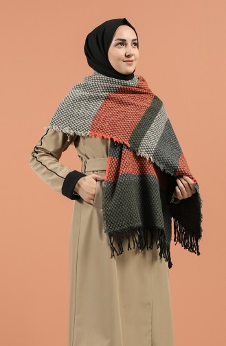 Khaki Shawl 2495-05