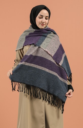 Lila Schal 2495-07