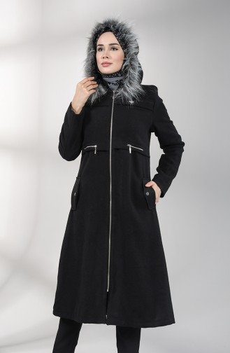 BURUN Furry Cachet Coat 71187-01 Black 71187-01