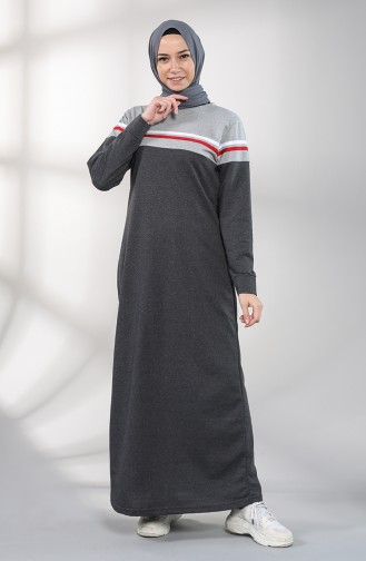 Robe Hijab Fumé 1003-04