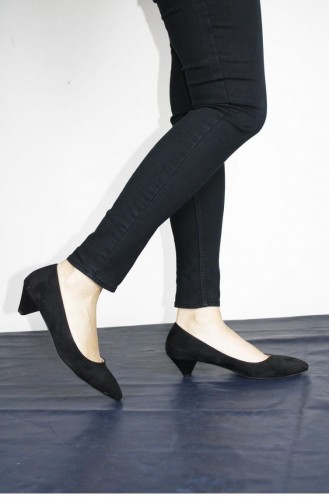 Chaussures a Talons Noir 00259.SIYAHSUET