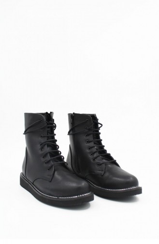 Black Boots-booties 00174.SIYAH