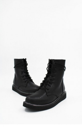 Black Boots-booties 00174.SIYAH