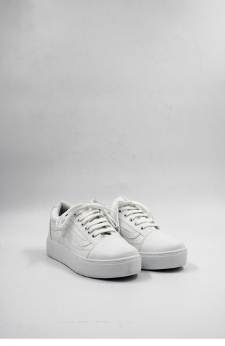 White Sneakers 00136.BEYAZ