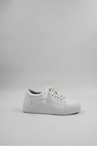 White Sneakers 00136.BEYAZ