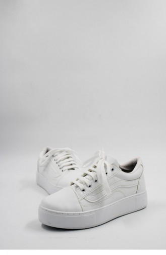 Erz112  Beyaz Sneaker Brlerz00136 Beyaz