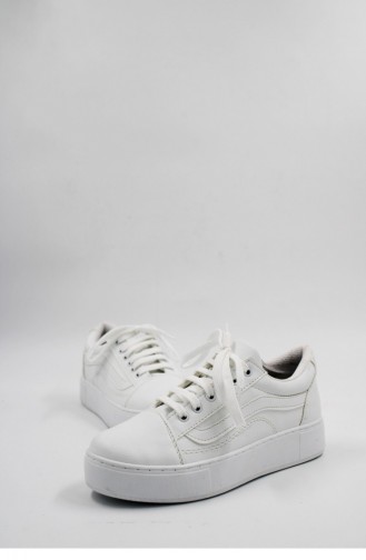 White Sneakers 00136.BEYAZ