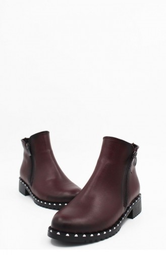 Claret Red Boots-booties 00141.BORDO
