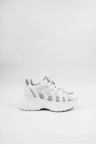 White Sneakers 00148.BEYAZ