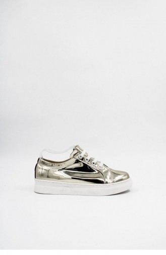 Gold Colour Sneakers 00162.ALTIN