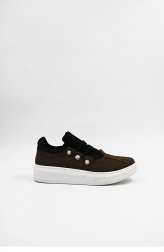 Chaussures Baskets Khaki 00163.HAKI