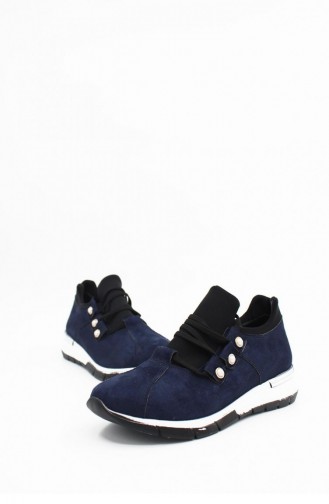 Navy Blue Sneakers 00163.LACIVERT