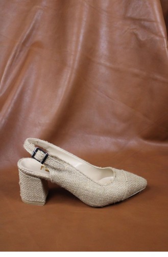 Beige Stöckelschuhe 00017.HASIR