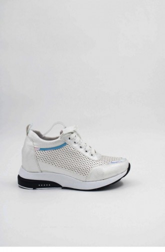 Chaussures Baskets Blanc 00030.BEYAZ