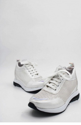 Chaussures Baskets Blanc 00030.BEYAZ