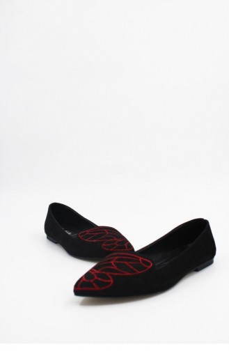 Black Women`s Flats 00035.SIYAH