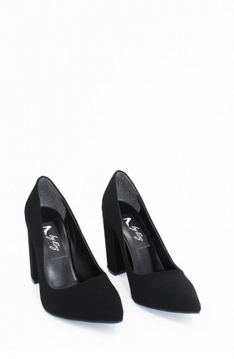 Chaussures a Talons Noir 00008.SIYAHVELVET