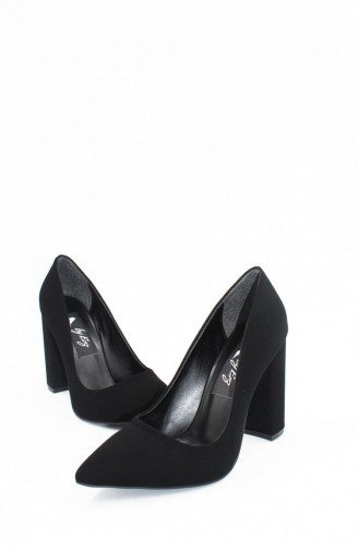 Black High-Heel Shoes 00008.SIYAHVELVET