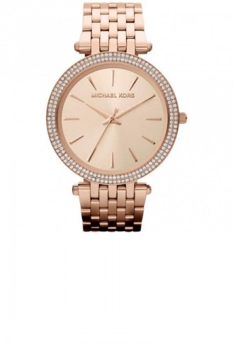 Rose Tan Wrist Watch 3192