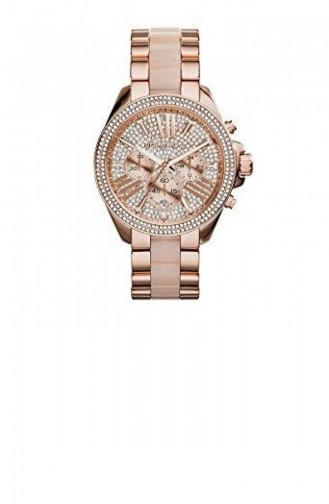 Rose Tan Wrist Watch 6096