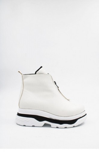 White Boots-booties 00178.BEYAZ