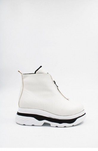 White Bot-bootie 00178.BEYAZ