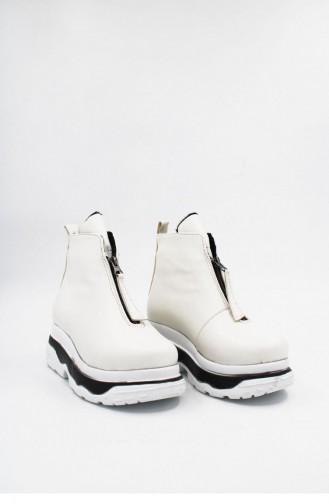 White Boots-booties 00178.BEYAZ