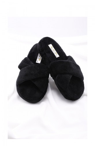 Black Women`s House Slippers 13-01