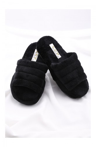 Black Women`s House Slippers 15-01