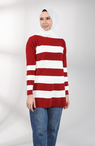Weinrot Pullover 0587-04