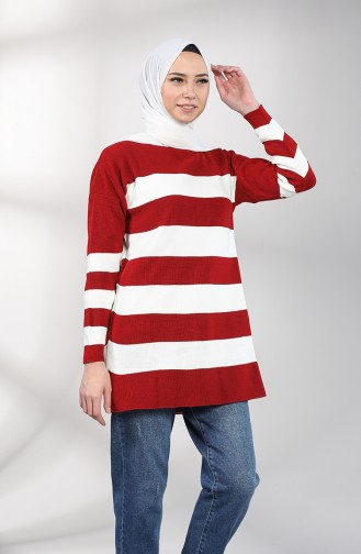Weinrot Pullover 0587-04