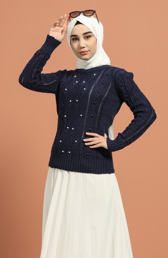 Navy Blue Sweater 1215-05