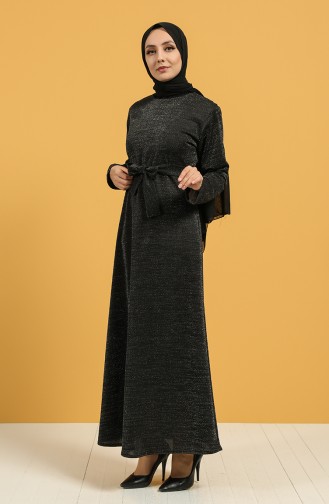 Belted Dress 1002-01 Black 1002-01