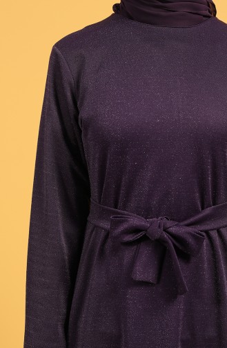Purple Hijab Dress 1002-04
