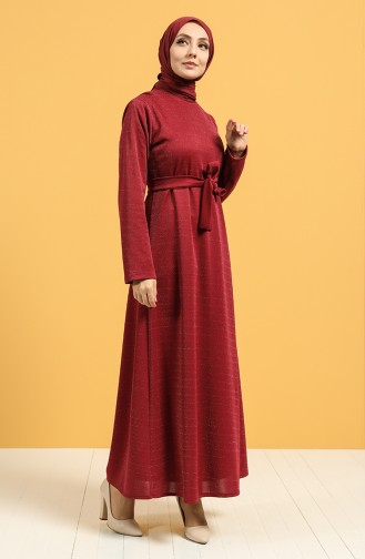 Robe Hijab Bordeaux 1002-05