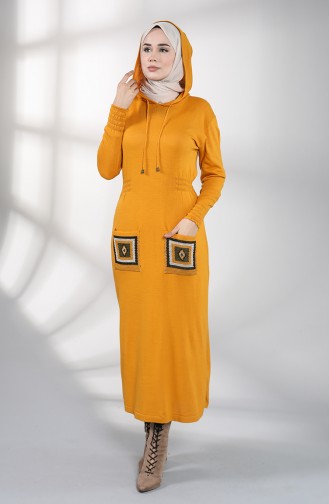 Robe Hijab Moutarde 6002-02