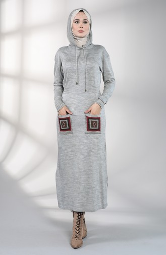 Robe Hijab Gris 6002-07