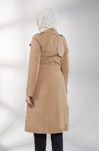 Beige Trench Coats Models 4601-02