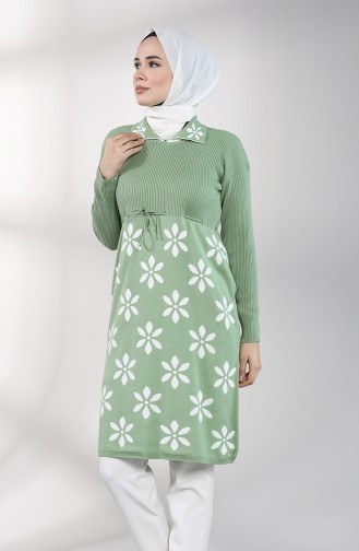 Knitwear Long Tunic 0083-01 Sea Green 0083-01