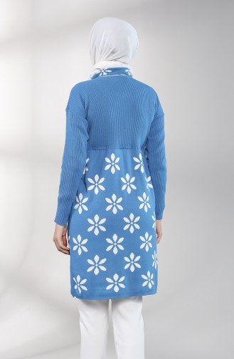 Knitwear Long Tunic 0083-04 Blue 0083-04