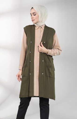 Khaki Gilet 0804-12
